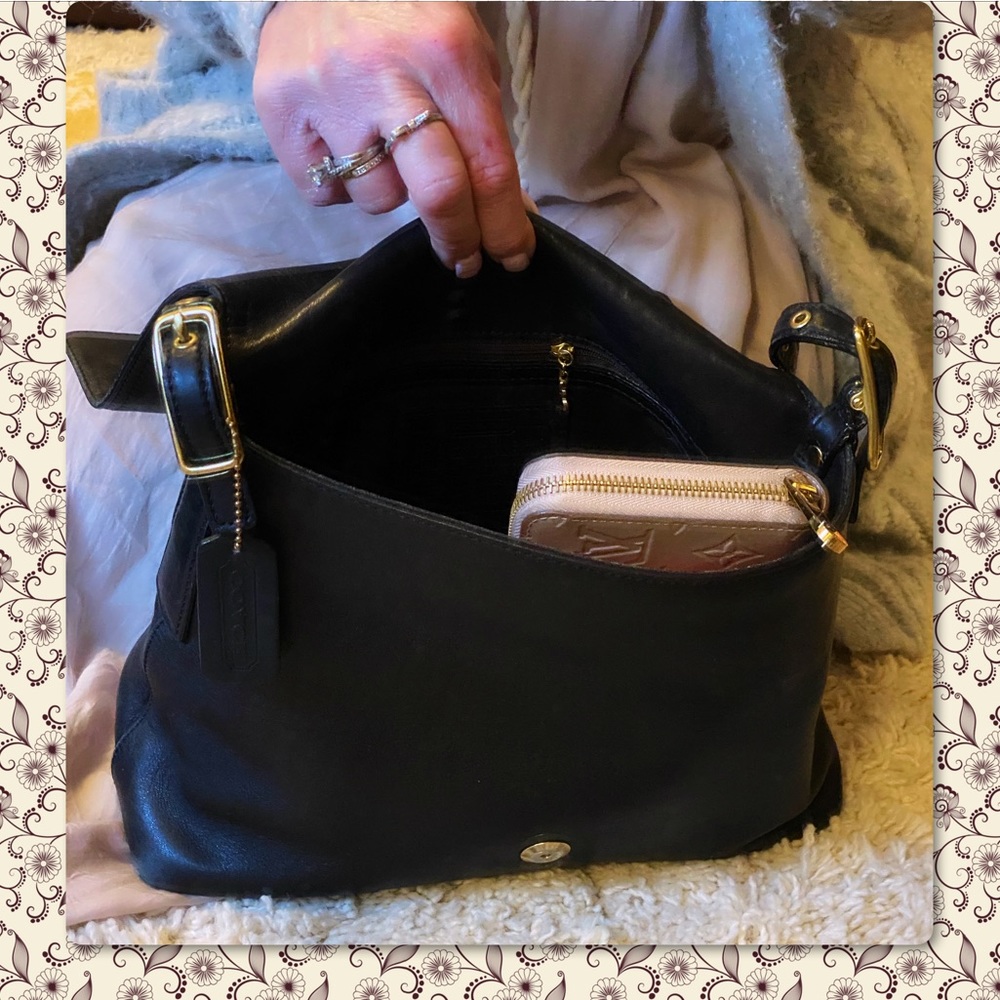 VINTAGE COACH BLACK LEGACY STUDIO FLAP BAG 9828 - Picture 11 of 17